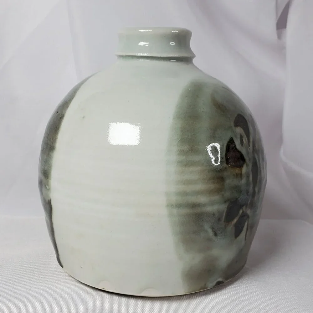Vintage Handcrafted Bud Vase With Abstract Design Studio Art Artisan Made 5.25